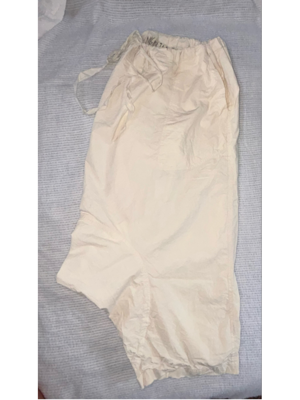 RARE Magnolia Pearl Moon Bloomer Romantic Balloon Pants Vintage Charm Cream sz L - Picture 4 of 9